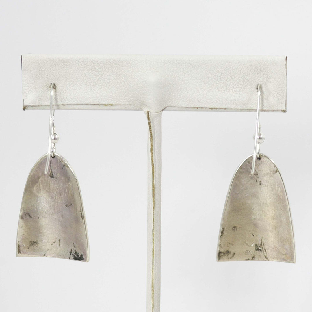 Stamped Silver Earrings by Charlie John - Garland's