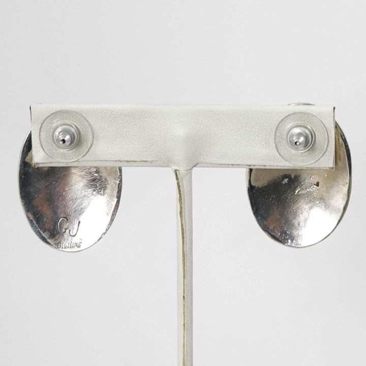 Stamped Silver Earrings by Charlie John - Garland's