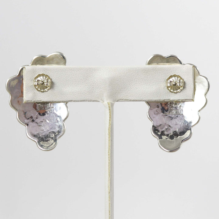 Stamped Silver Earrings by Debbie Silversmith - Garland's