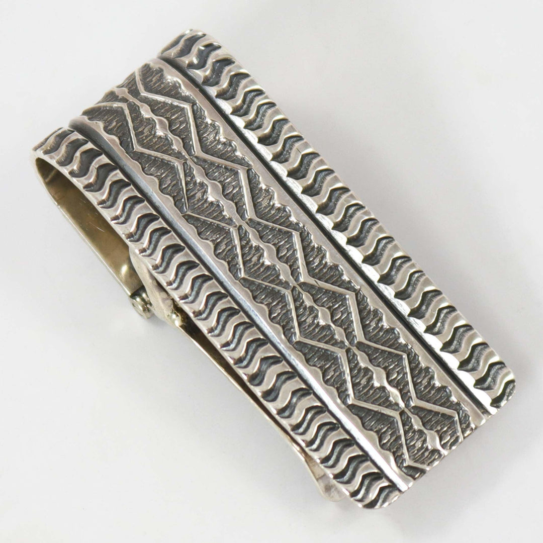 Stamped Silver Money Clip by Sunshine Reeves - Garland's