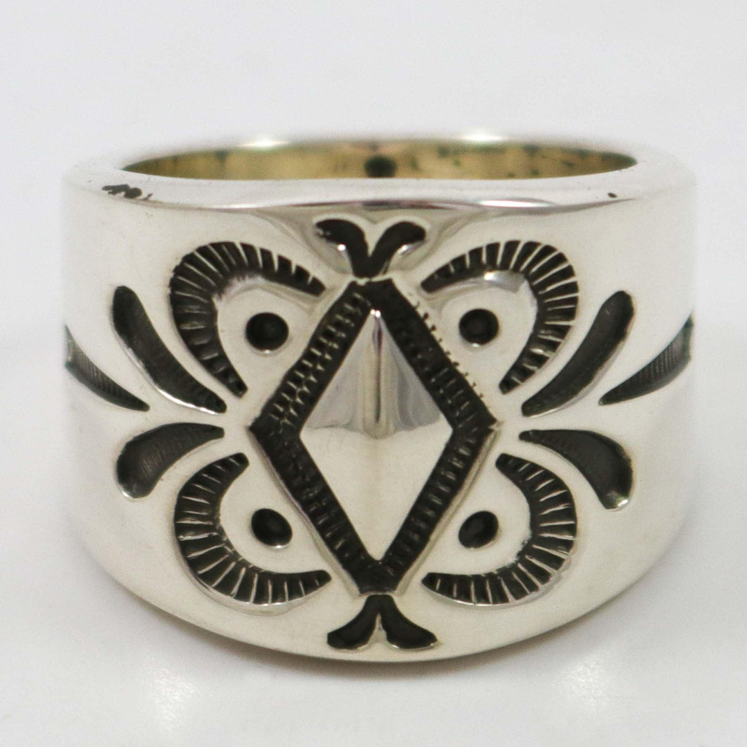 Stamped Silver Ring by Jennifer Curtis - Garland's