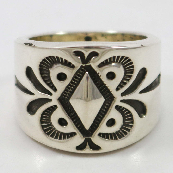 Stamped Silver Ring by Jennifer Curtis - Garland's