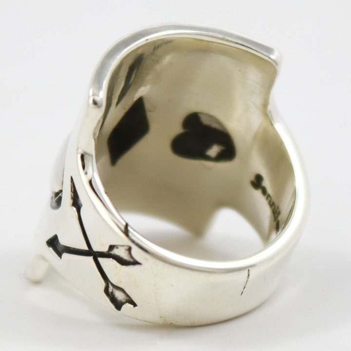 Stamped Silver Ring by Jennifer Curtis - Garland's