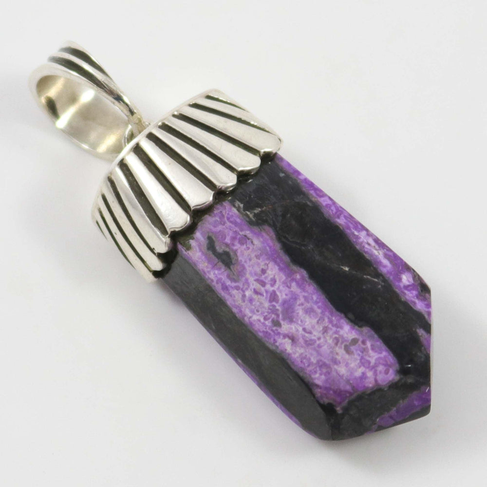 Sugilite and Manganese Pendant by Noah Pfeffer - Garland's