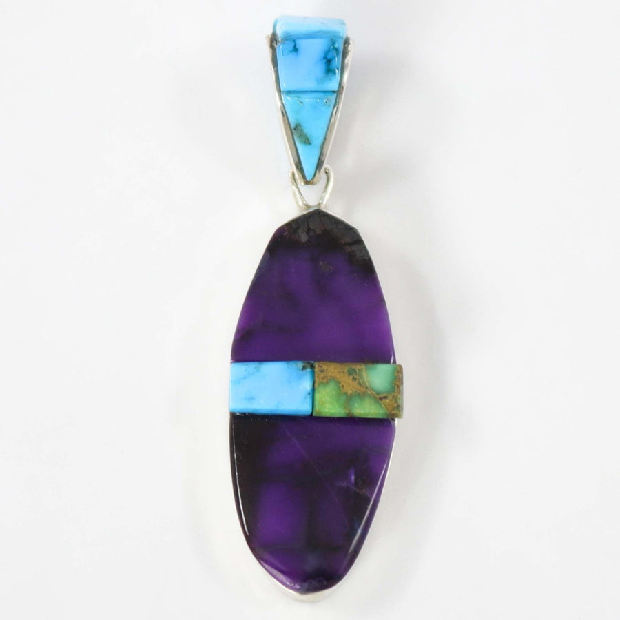 Sugilite and Turquoise Pendant by Na Na Ping - Garland's