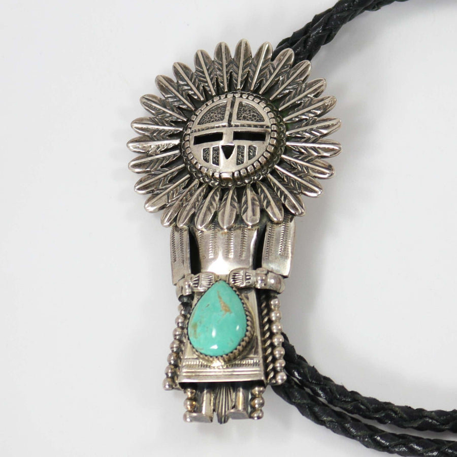 Sunface Kachina Bolo Tie by Alvin Joe - Garland's