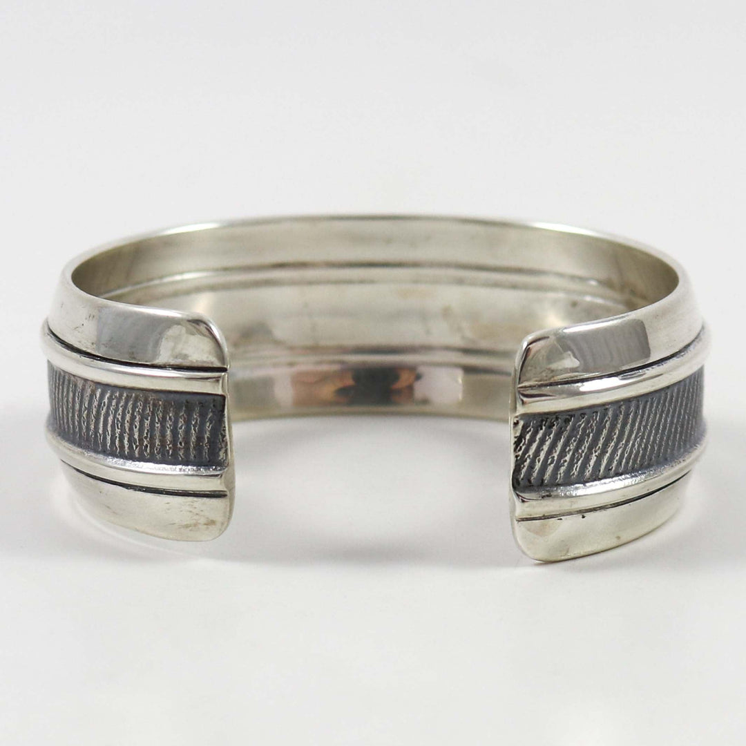 Textured Silver Cuff by Al Joe - Garland's