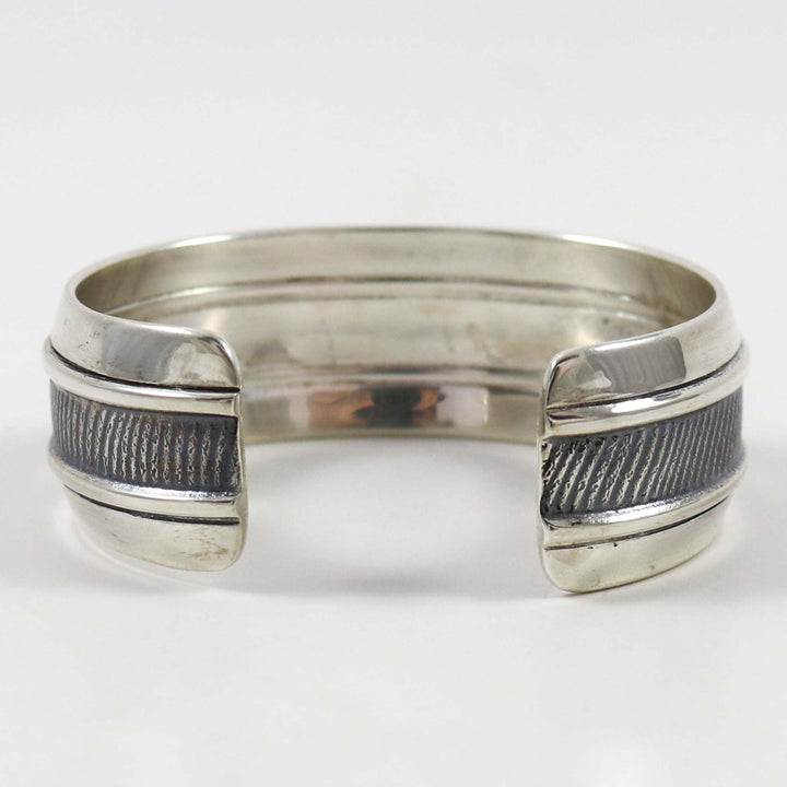 Textured Silver Cuff by Al Joe - Garland's