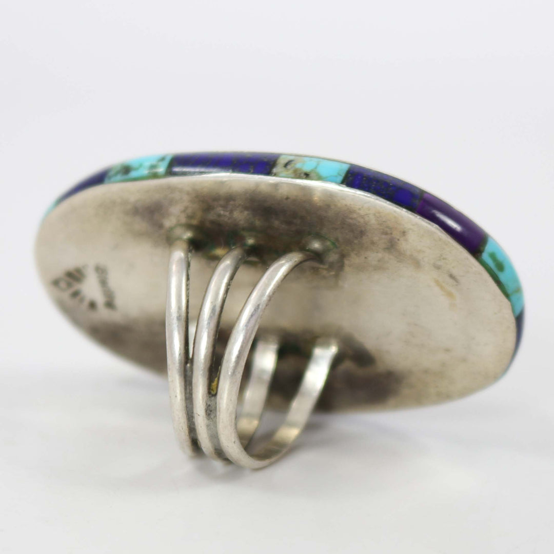 Turquoise and Inlay Ring by Teresa Archibeque - Garland's