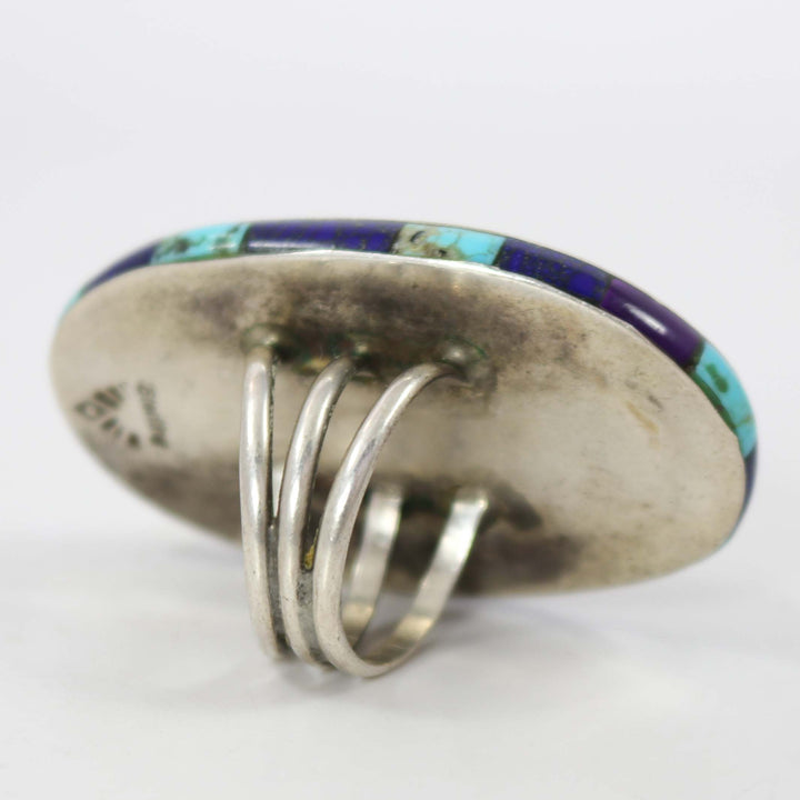 Turquoise and Inlay Ring by Teresa Archibeque - Garland's