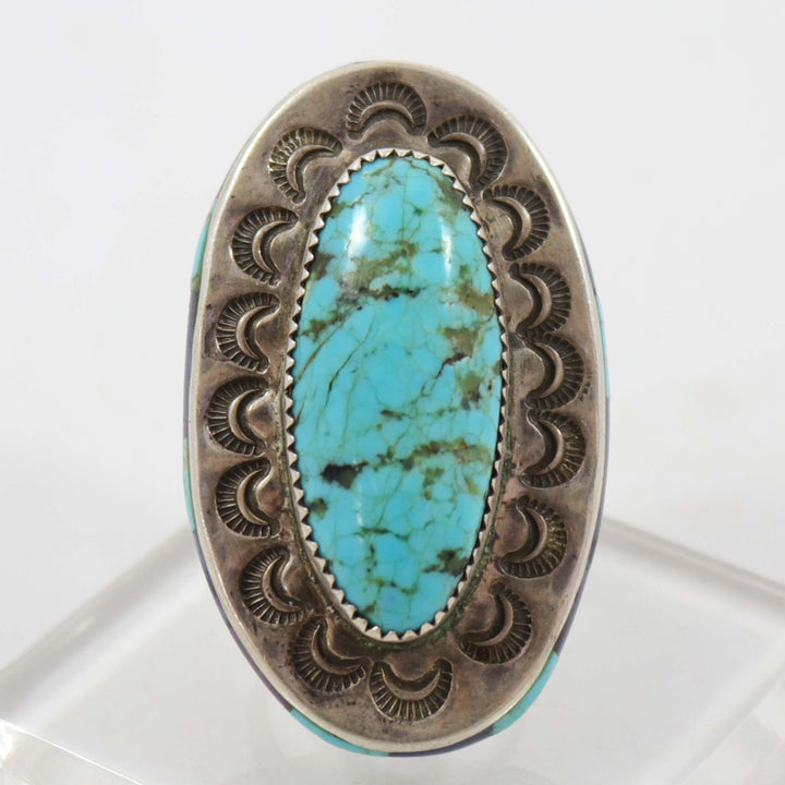 Turquoise and Inlay Ring by Teresa Archibeque - Garland's