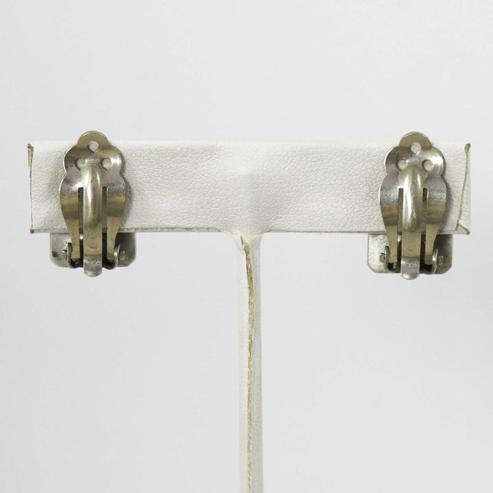 Turquoise Clip Earrings by Peter Nelson - Garland's
