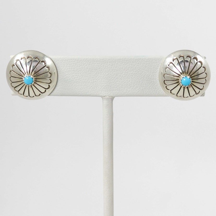Turquoise Earrings by Marie Yazzie - Garland's