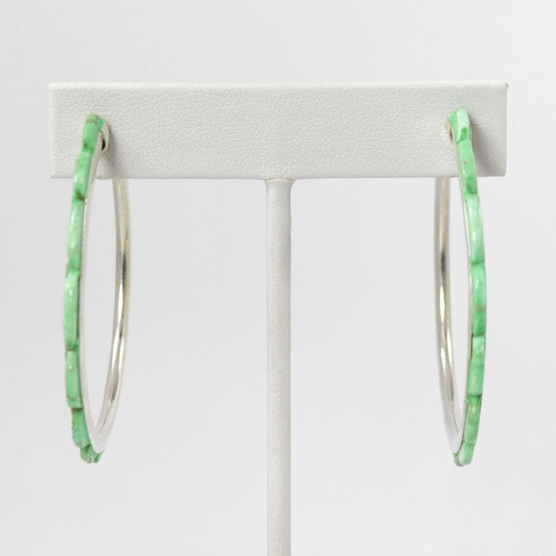 Turquoise Hoop Earrings by Federico - Garland's