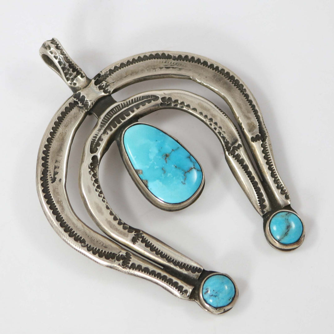 Turquoise Naja Pendant by Glenn Hermann - Garland's