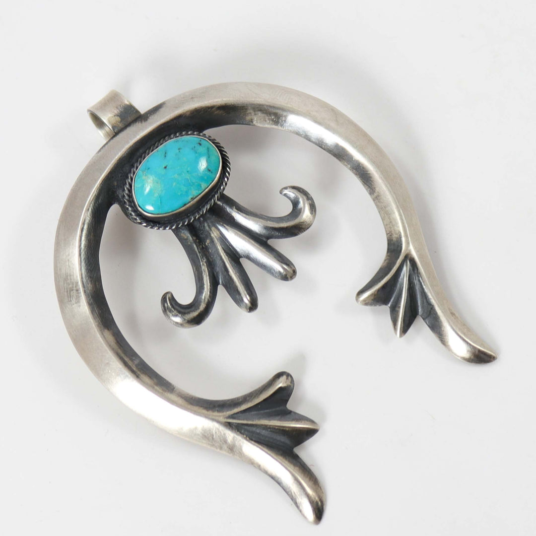 Turquoise Naja Pendant by Robert Chee - Garland's