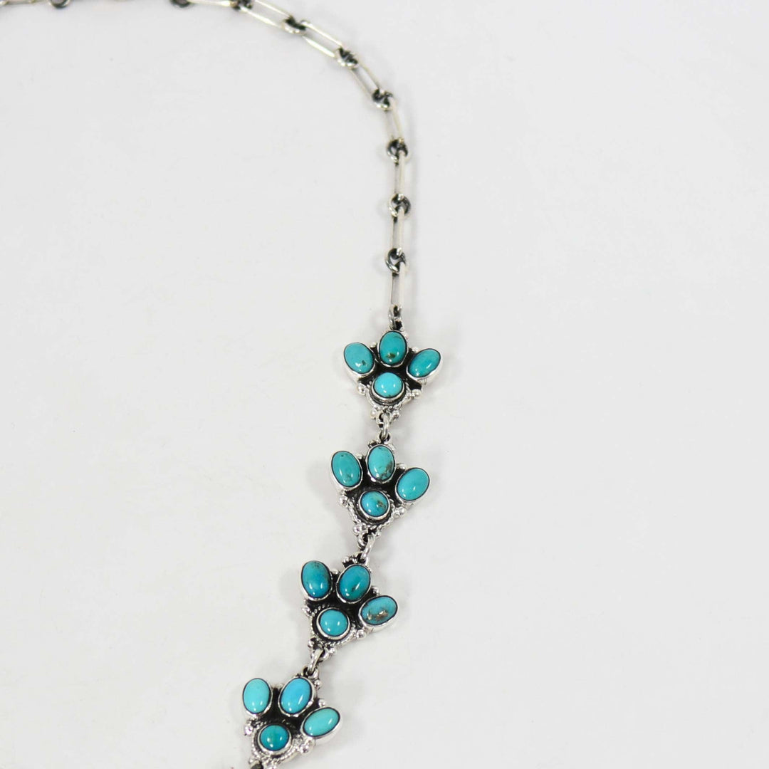 Turquoise Squash Blossom Necklace by Federico - Garland's