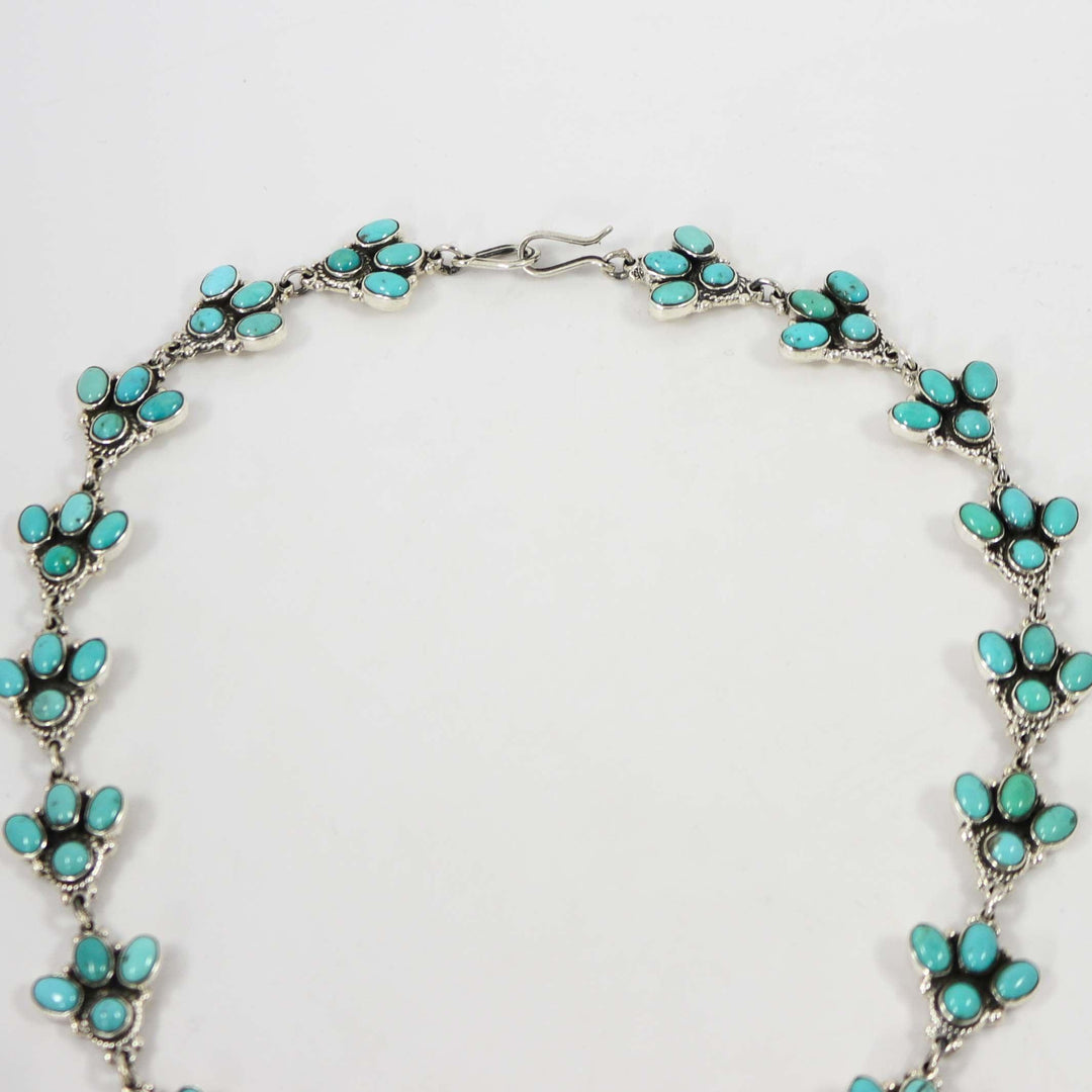 Turquoise Squash Blossom Necklace by Federico - Garland's