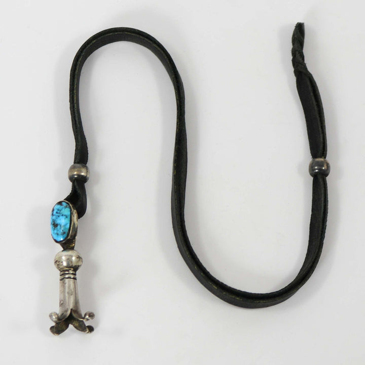 Turquoise Squash Blossom Pendant by Jock Favour - Garland's