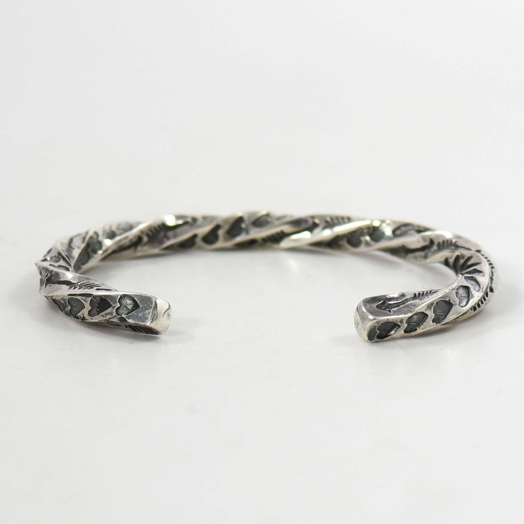 Twisted Silver Cuff by Sunshine Reeves - Garland's