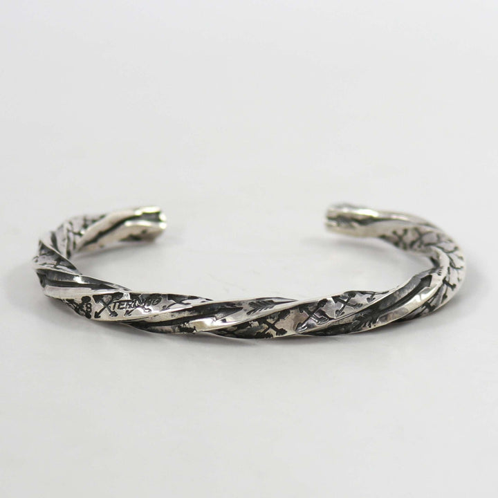 Twisted Silver Cuff by Sunshine Reeves - Garland's