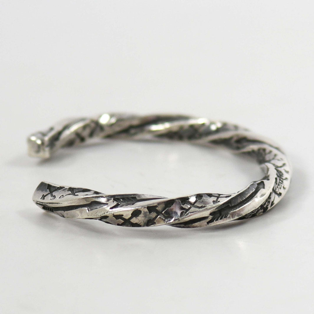 Twisted Silver Cuff by Sunshine Reeves - Garland's