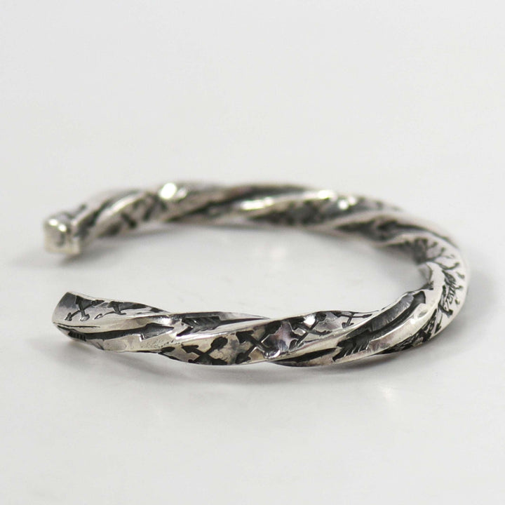 Twisted Silver Cuff by Sunshine Reeves - Garland's