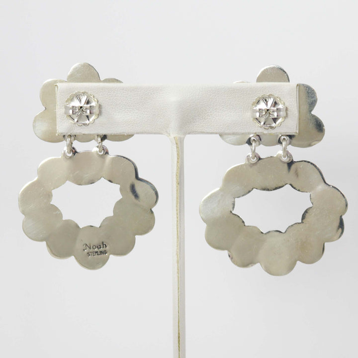 Variscite and Sugilite Earrings by Noah Pfeffer - Garland's