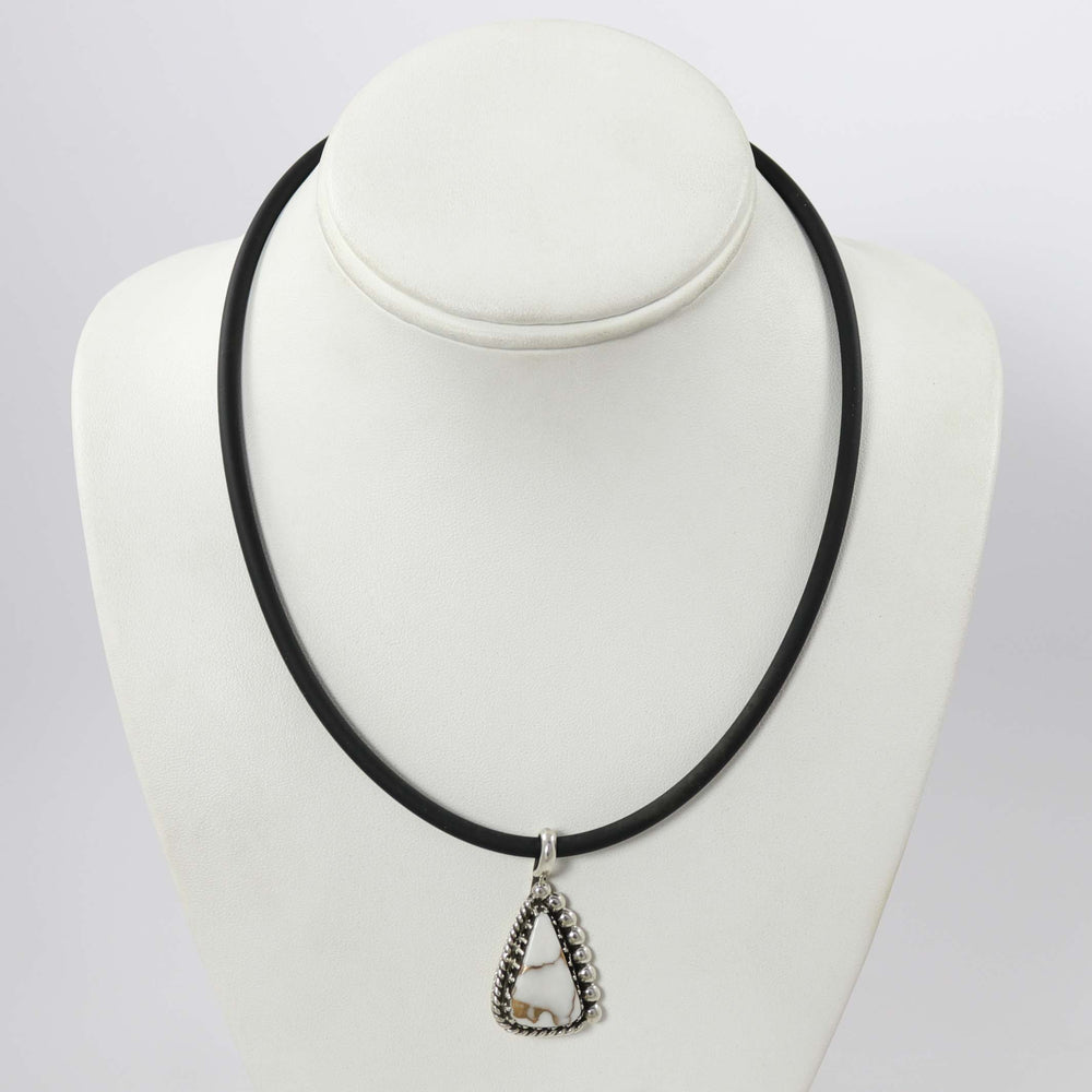 White Buffalo Pendant by Ruth Yazzie - Garland's