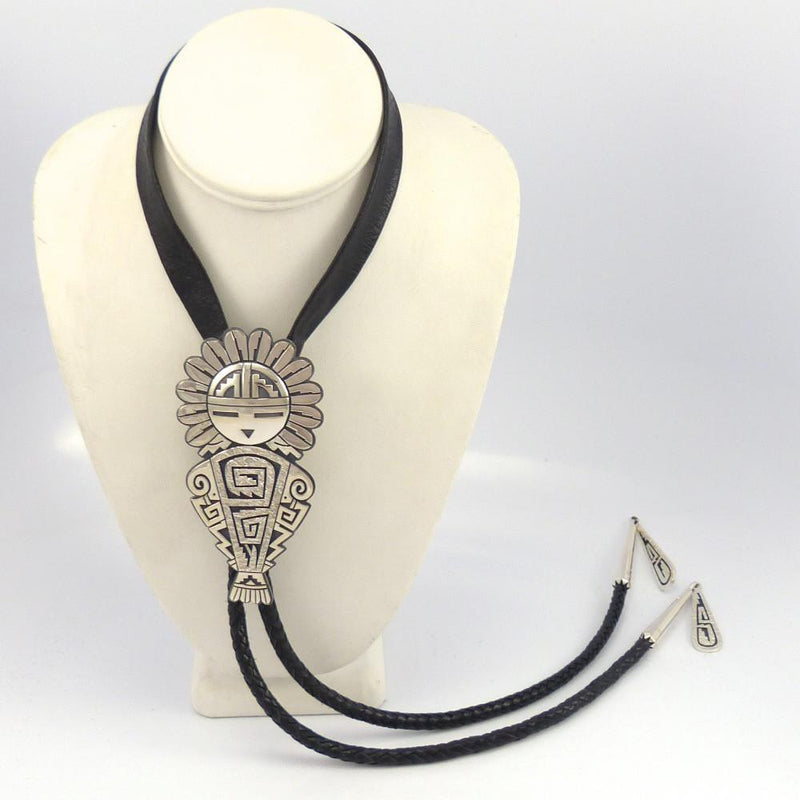 Sunface Bola Tie by Ruben Saufkie - Garland&