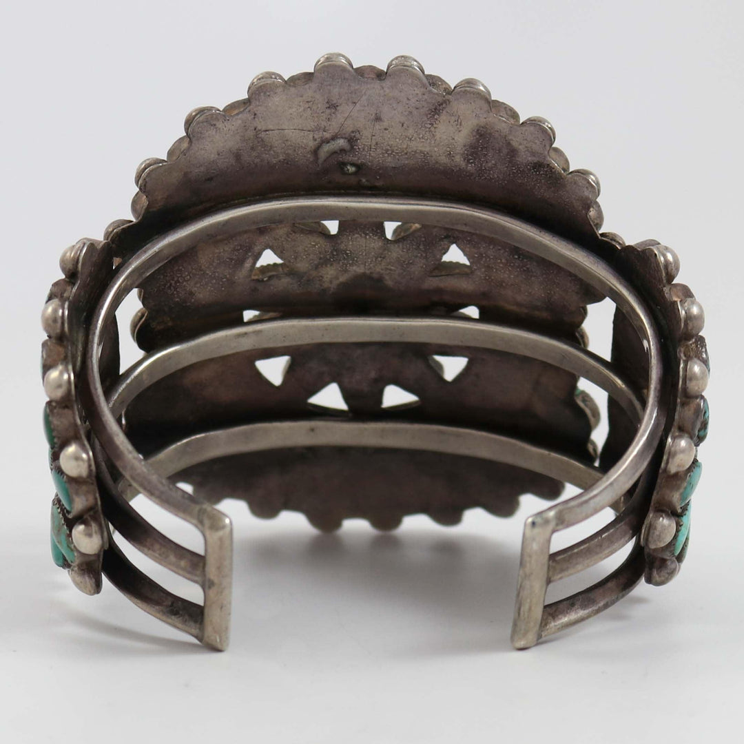 1930s Turquoise Cluster Cuff by Vintage Collection - Garland's