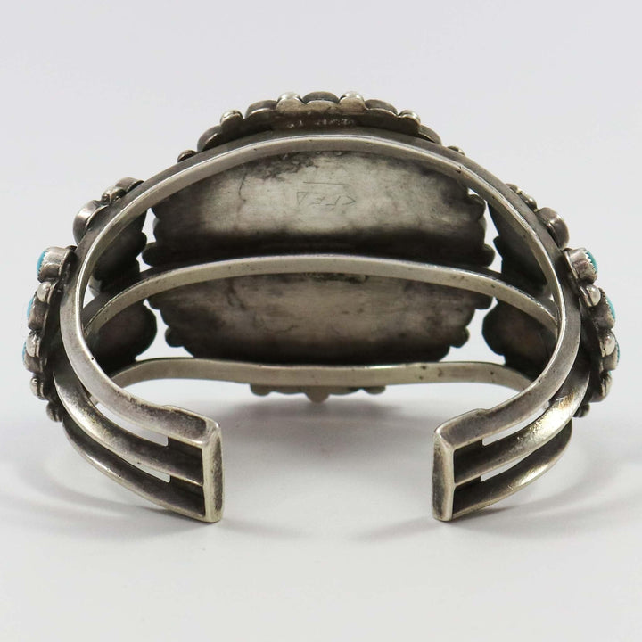1940s Turquoise Cluster Cuff by Vintage Collection - Garland's