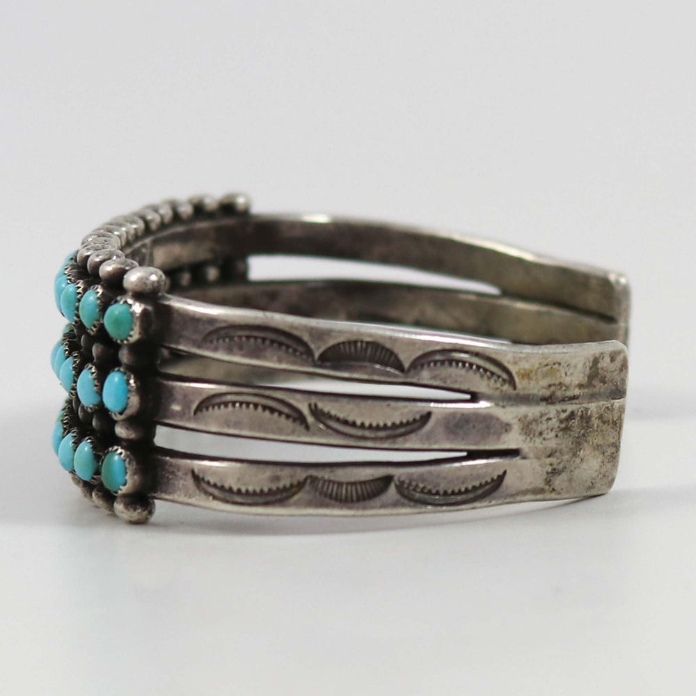 1940s Turquoise Row Bracelet by Vintage Collection - Garland's
