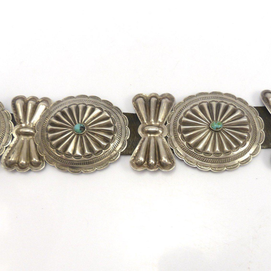 1950s Bisbee Turquoise Concha Belt by Vintage Collection - Garland's