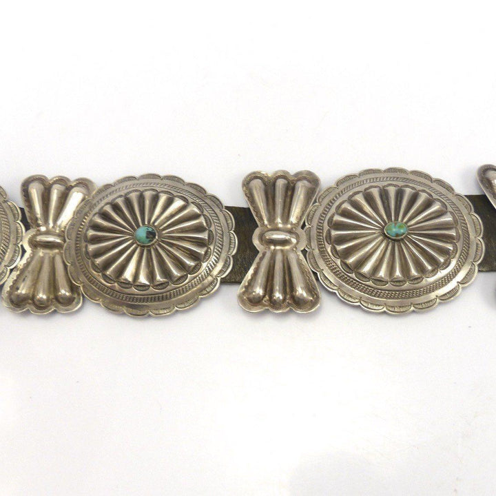1950s Bisbee Turquoise Concha Belt by Vintage Collection - Garland's