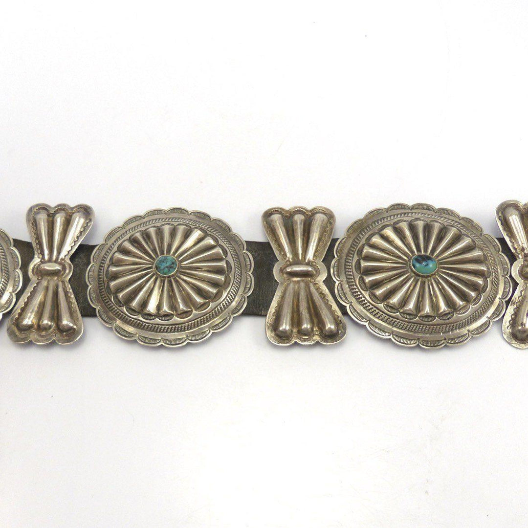 1950s Bisbee Turquoise Concha Belt by Vintage Collection - Garland's