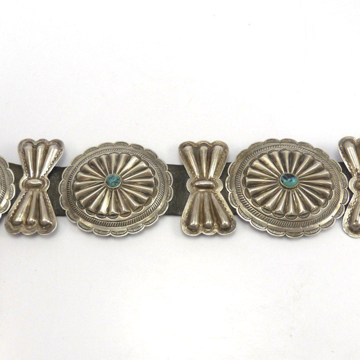 1950s Bisbee Turquoise Concha Belt by Vintage Collection - Garland's