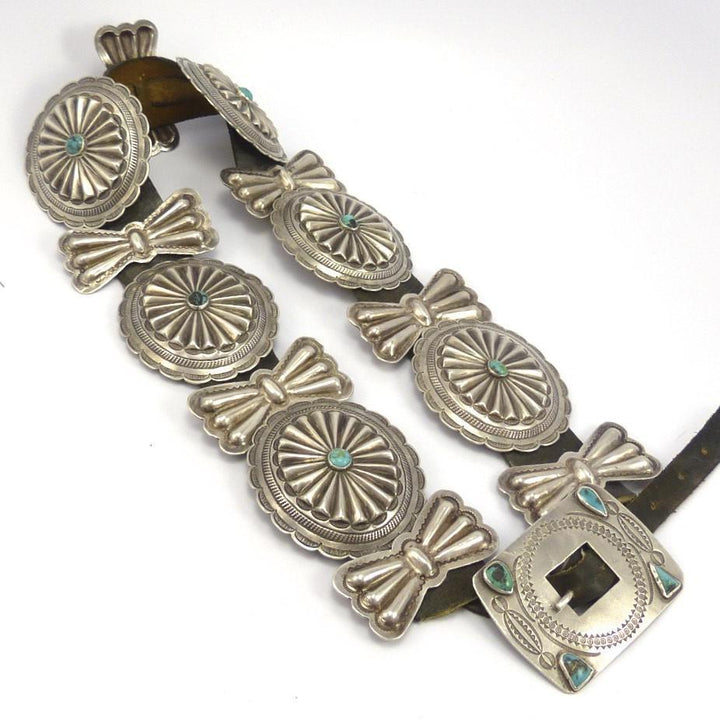 1950s Bisbee Turquoise Concha Belt by Vintage Collection - Garland's