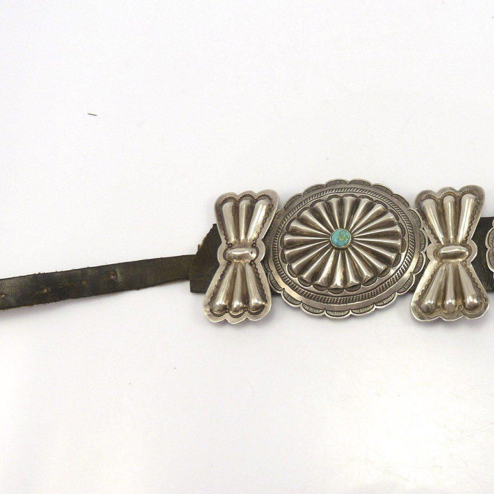 1950s Bisbee Turquoise Concha Belt by Vintage Collection - Garland's