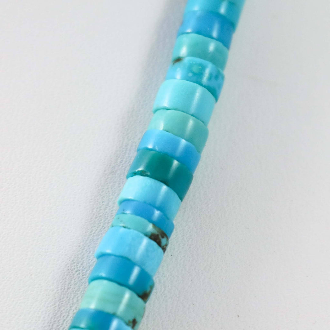 1960s Turquoise and Shell Necklace by Vintage Collection - Garland's