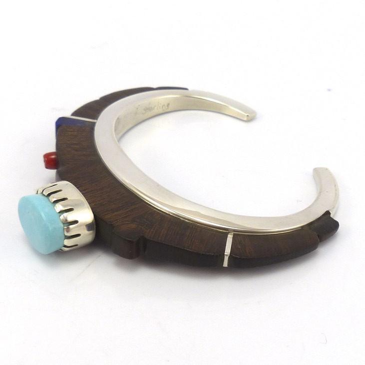 Ironwood Cobble Inlay Bracelet by Sherian Honhongva - Garland's