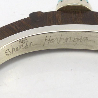Ironwood Cobble Inlay Bracelet by Sherian Honhongva - Garland's