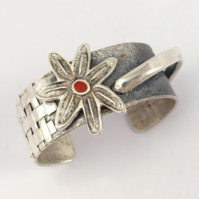 Coral Flower Cuff by Alethia Little Crawford - Garland's
