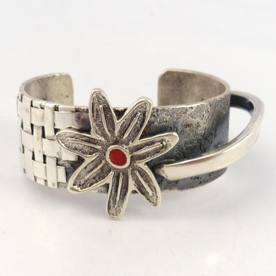 Coral Flower Cuff by Alethia Little Crawford - Garland's