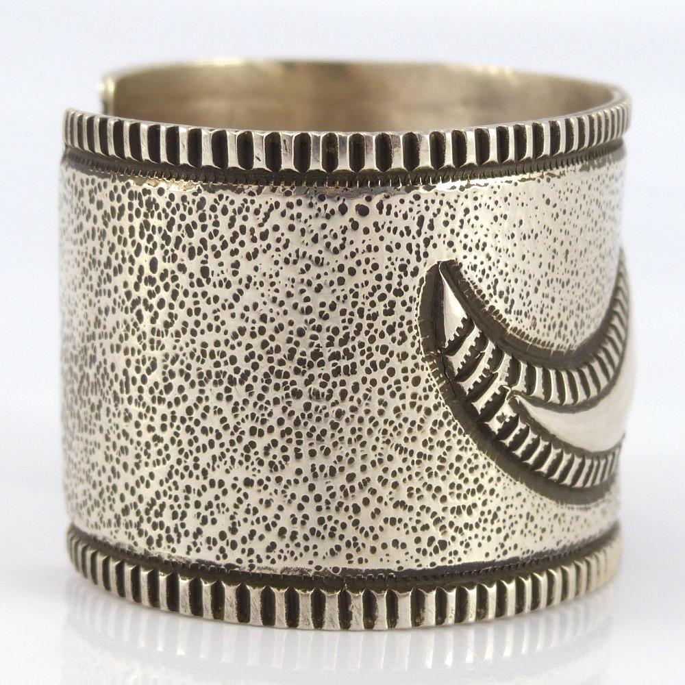 Silver Repousse Cuff by Edison Cummings - Garland's