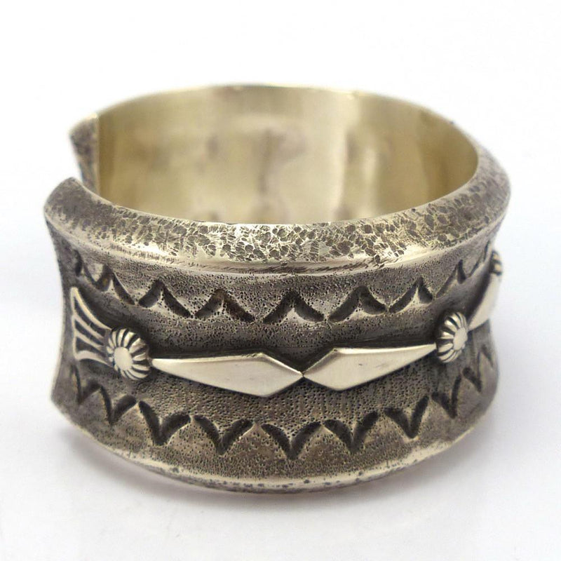 Silver Appliqué Cuff by Thomas Jim - Garland&