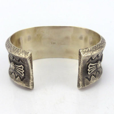 Silver Appliqué Cuff by Thomas Jim - Garland's