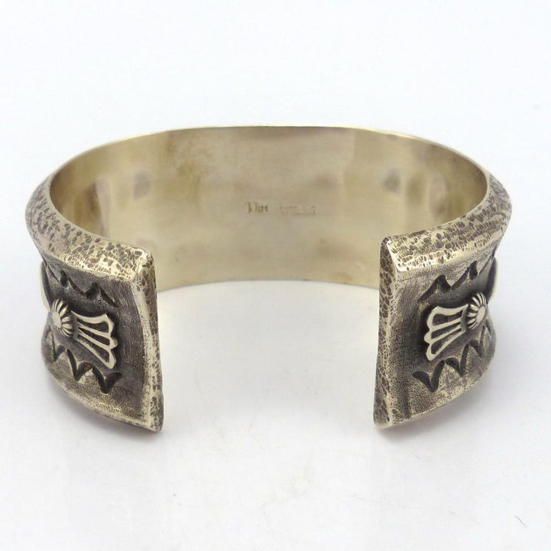Silver Appliqué Cuff by Thomas Jim - Garland&