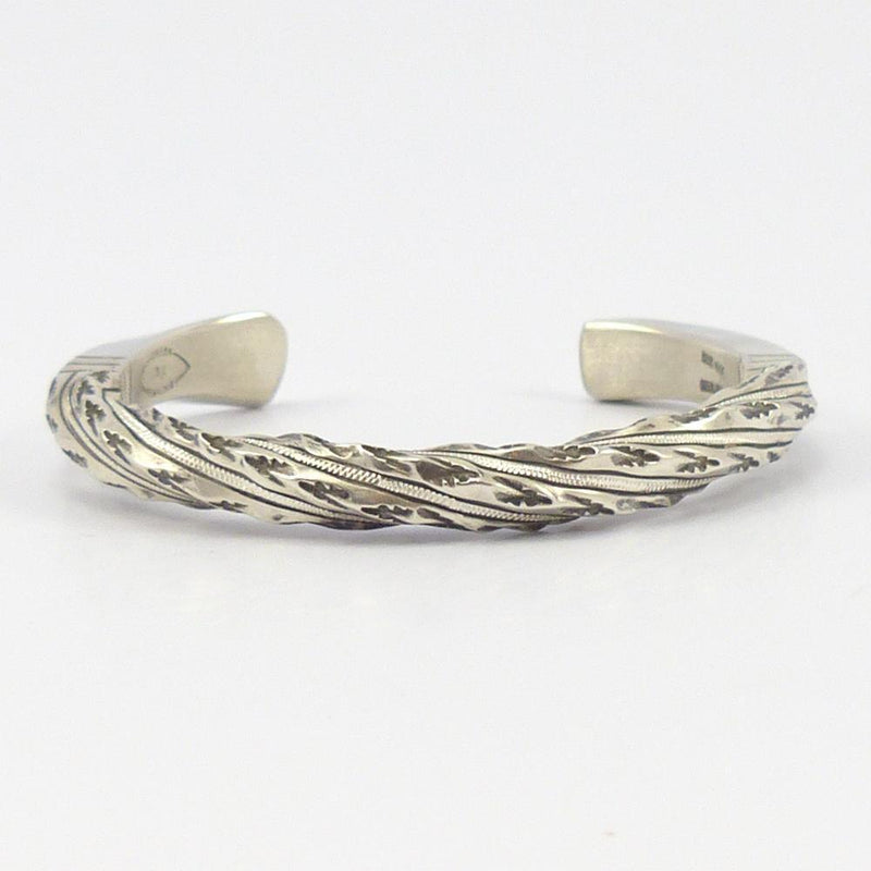 Twisted Silver Cuff by Kenneth Johnson - Garland&