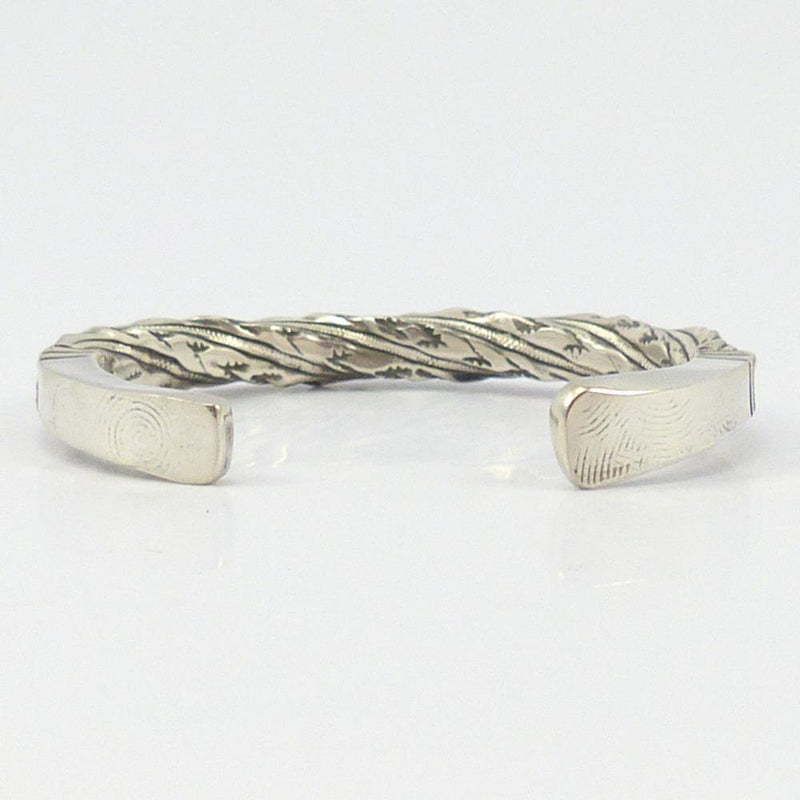 Twisted Silver Cuff by Kenneth Johnson - Garland&